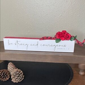 Encouraging Words Hand Crafted Wooden Plaque